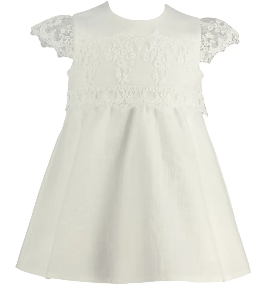 Robe cérémonie bébé Luiza Ivoire - Ecru 3 mois