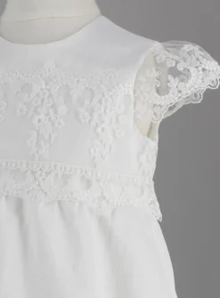 Robe cérémonie bébé Luiza Ivoire - Ecru 3 mois