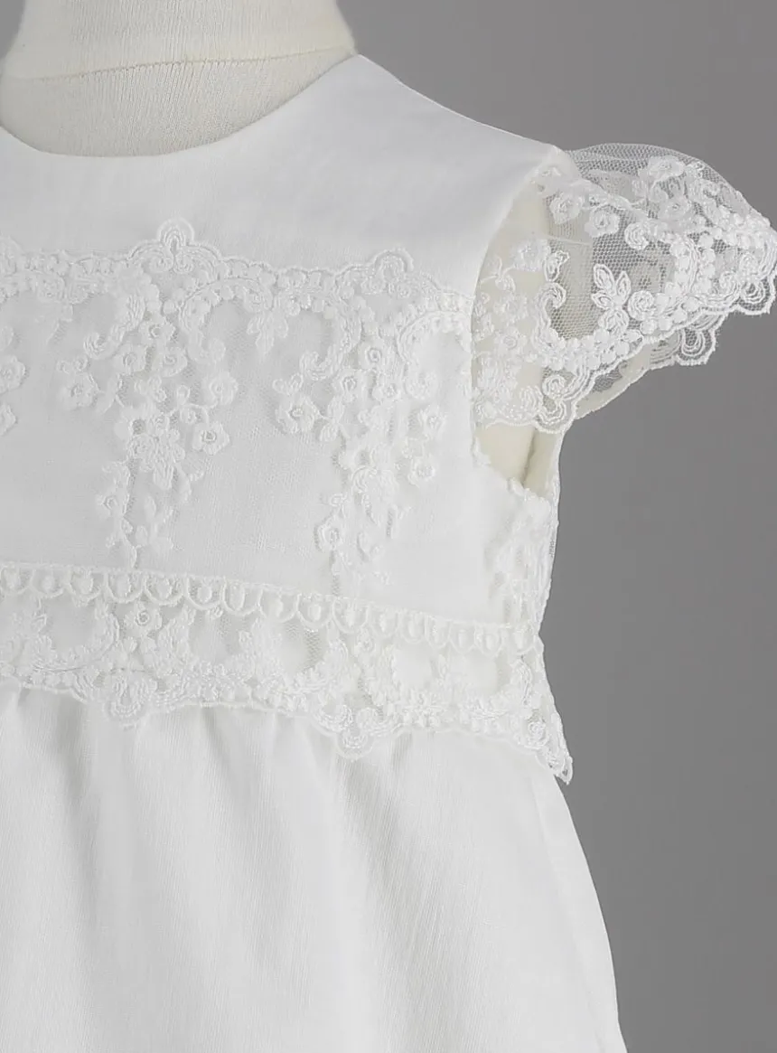 Robe cérémonie bébé Luiza Ivoire - Ecru 3 mois