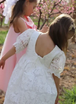 Robe cérémonie champêtre petite fille Kendy