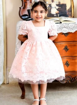 Robe cérémonie champêtre petite fille Kendy