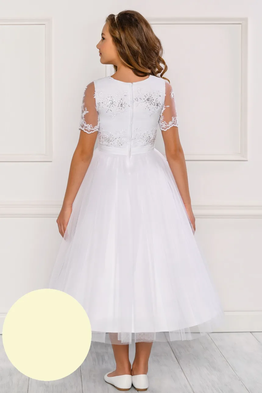 Robe cérémonie enfant Rosalie - Collection Luxe
