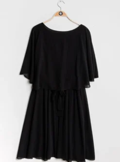 Robe cérémonie femme courte grande taille mousseline
