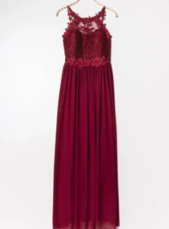 Robe cérémonie femme longue bustier dentelle