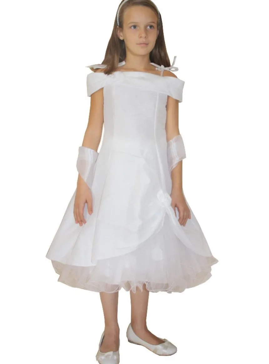 Robe cérémonie fille - bébé Pétale blanche personnalisable Blanc 6 mois