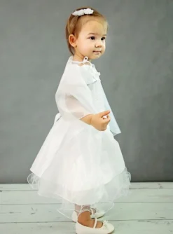 Robe cérémonie fille - bébé Pétale blanche personnalisable Blanc 6 mois