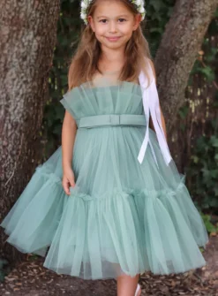 Robe cérémonie fille bouffante en tulle