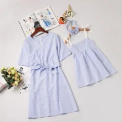 Robe cérémonie fille coton + bandeau
