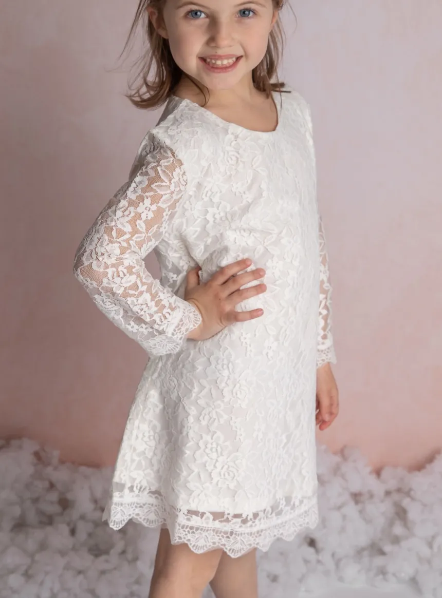 Robe cérémonie fille dentelle Ethel