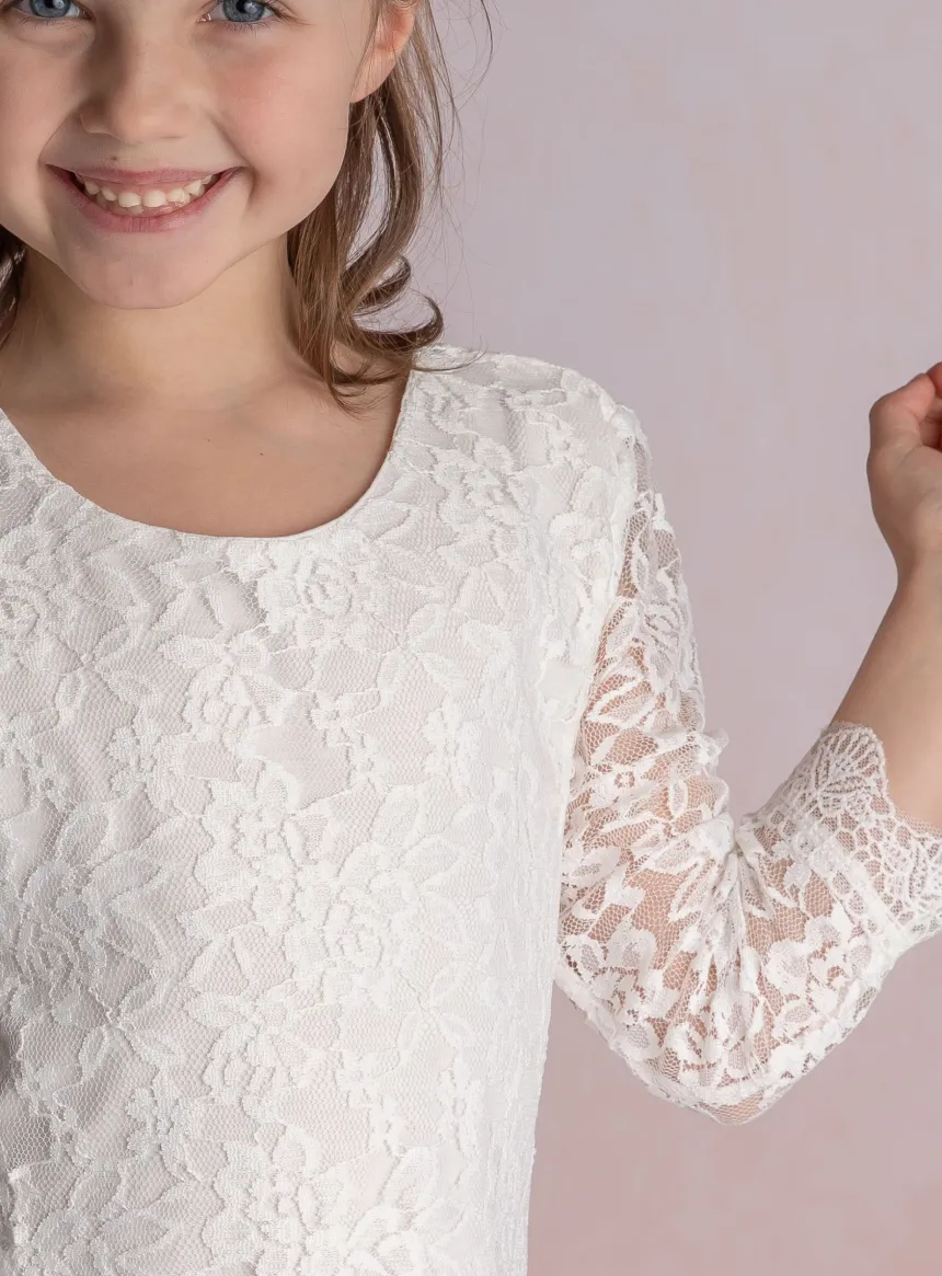Robe cérémonie fille dentelle Ethel