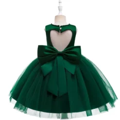 Robe cérémonie fille dos coeur Pia