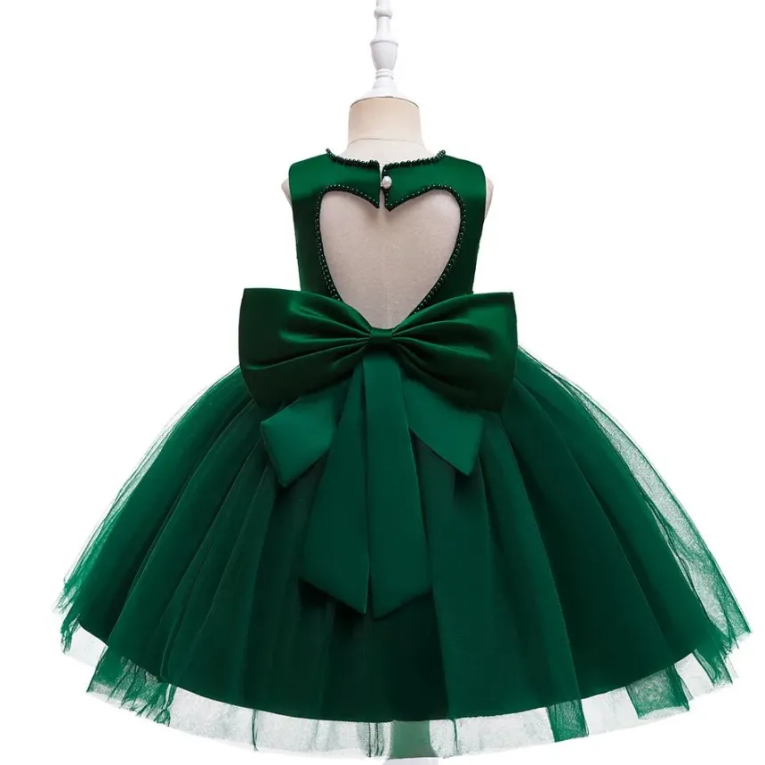 Robe cérémonie fille dos coeur Pia