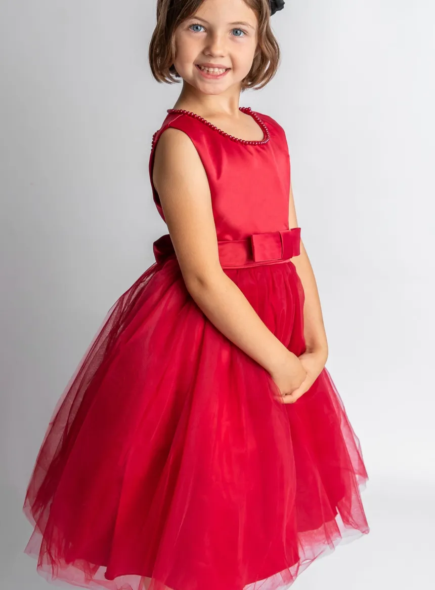 Robe cérémonie fille dos coeur Pia