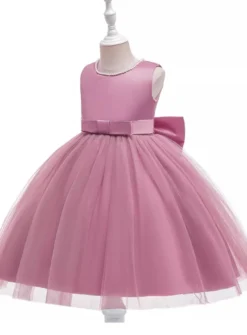Robe cérémonie fille dos coeur Pia
