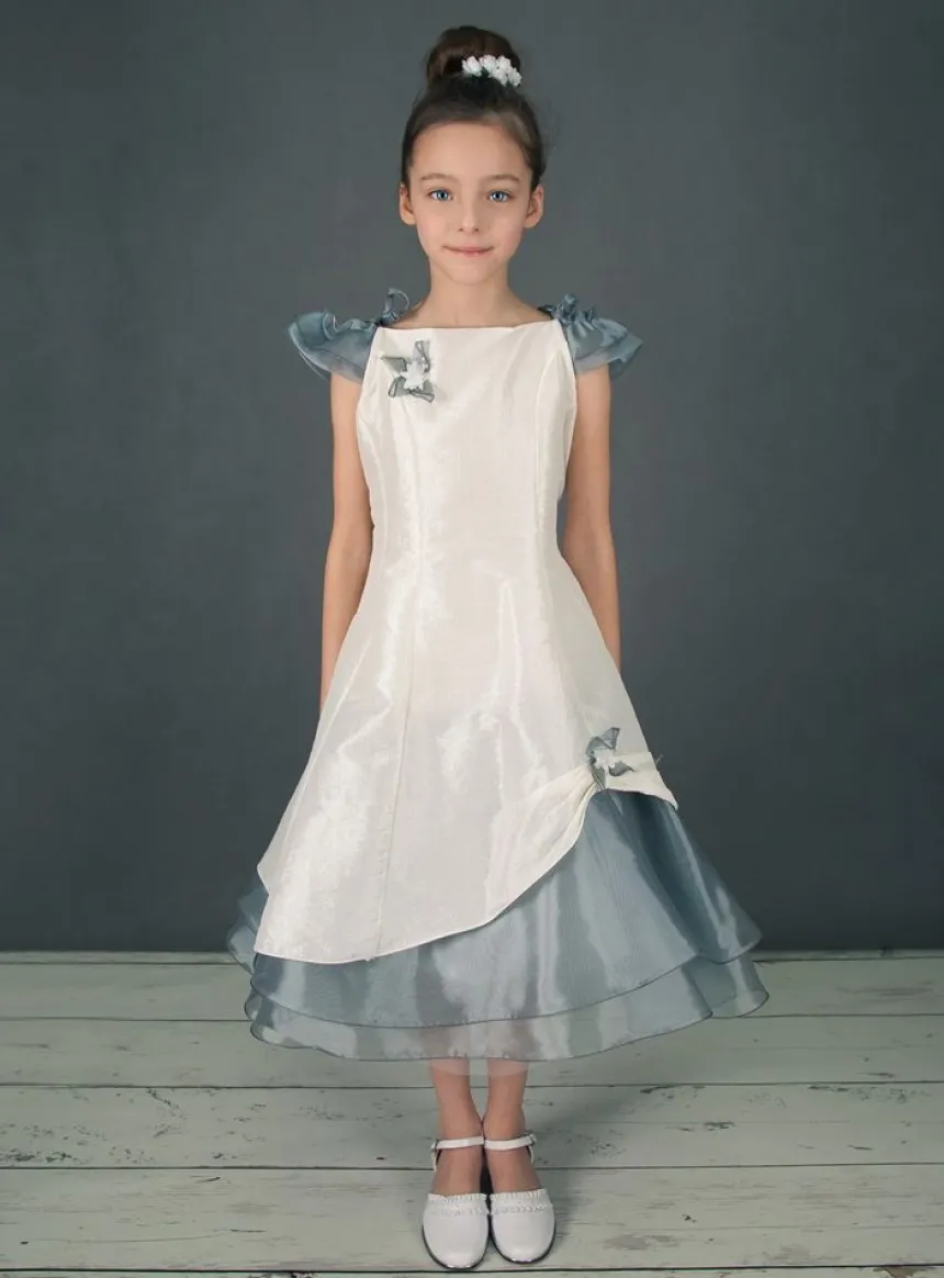 Robe cérémonie fille Grace grise Gris 2 ans