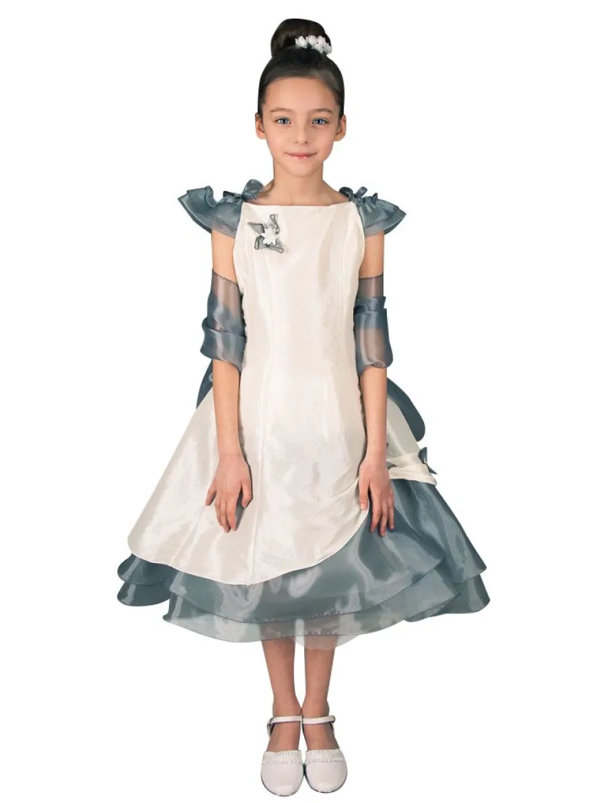 Robe cérémonie fille Grace grise Gris 2 ans