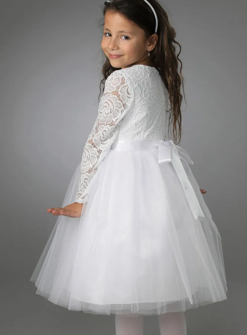 Robe cérémonie fille Lika blanche