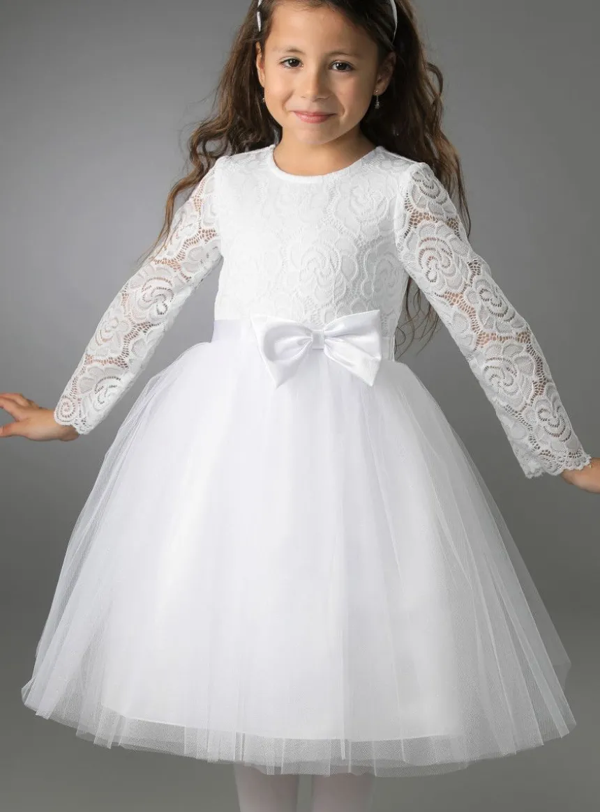 Robe cérémonie fille Lika blanche
