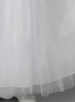 Robe cérémonie fille longue princesse Avelina blanche - gamme luxe