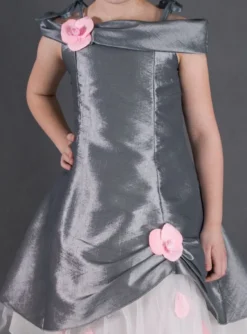 Robe cérémonie fille Pétale grise