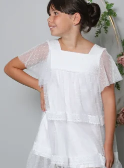 Robe cérémonie fille Sirine dentelle bohème