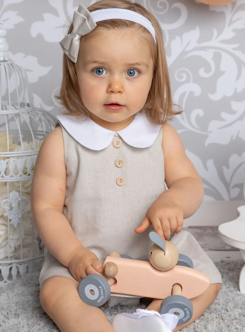 Robe cérémonie lin beige Isabelle