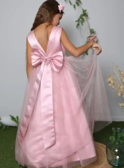 Robe cérémonie longue style princesse pour fille