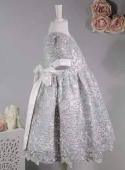 Robe cérémonie petite fille dentelle paillette + bandeau