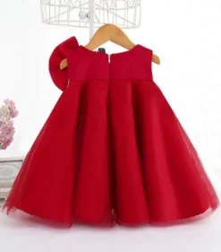 Robe cérémonie petite fille Doris avec gros noeud