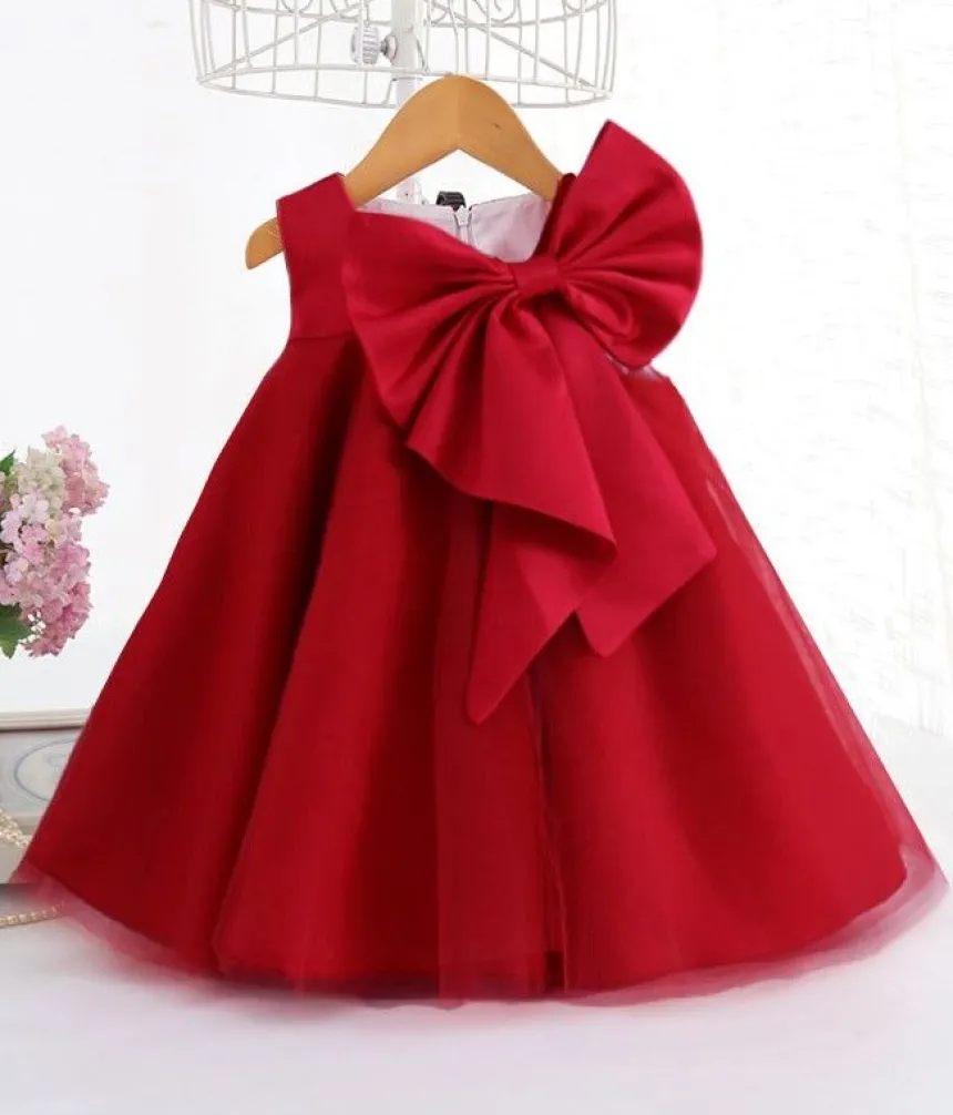 Robe cérémonie petite fille Doris avec gros noeud