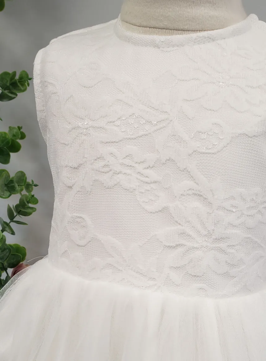Robe cérémonie petit fille Mina dentelle - Gamme Luxe