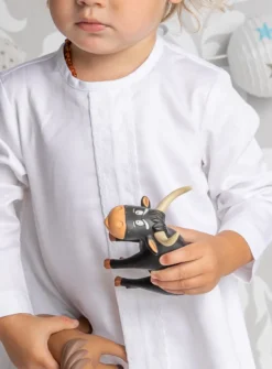 Robe de baptême bébé garçon manches longues Simon