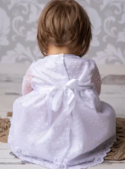 Robe de baptême + bloomer dentelle