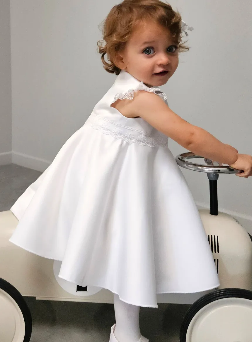 Robe de baptême Célestine Blanc