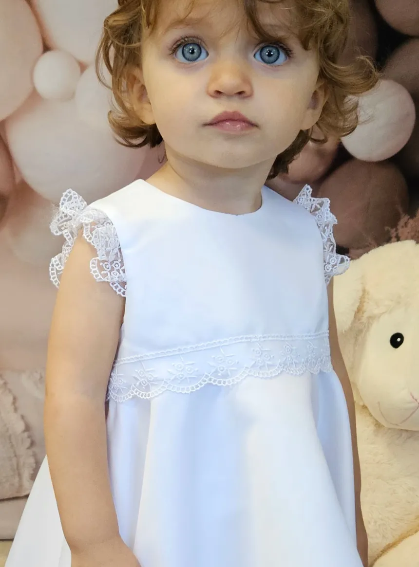 Robe de baptême Célestine Blanc