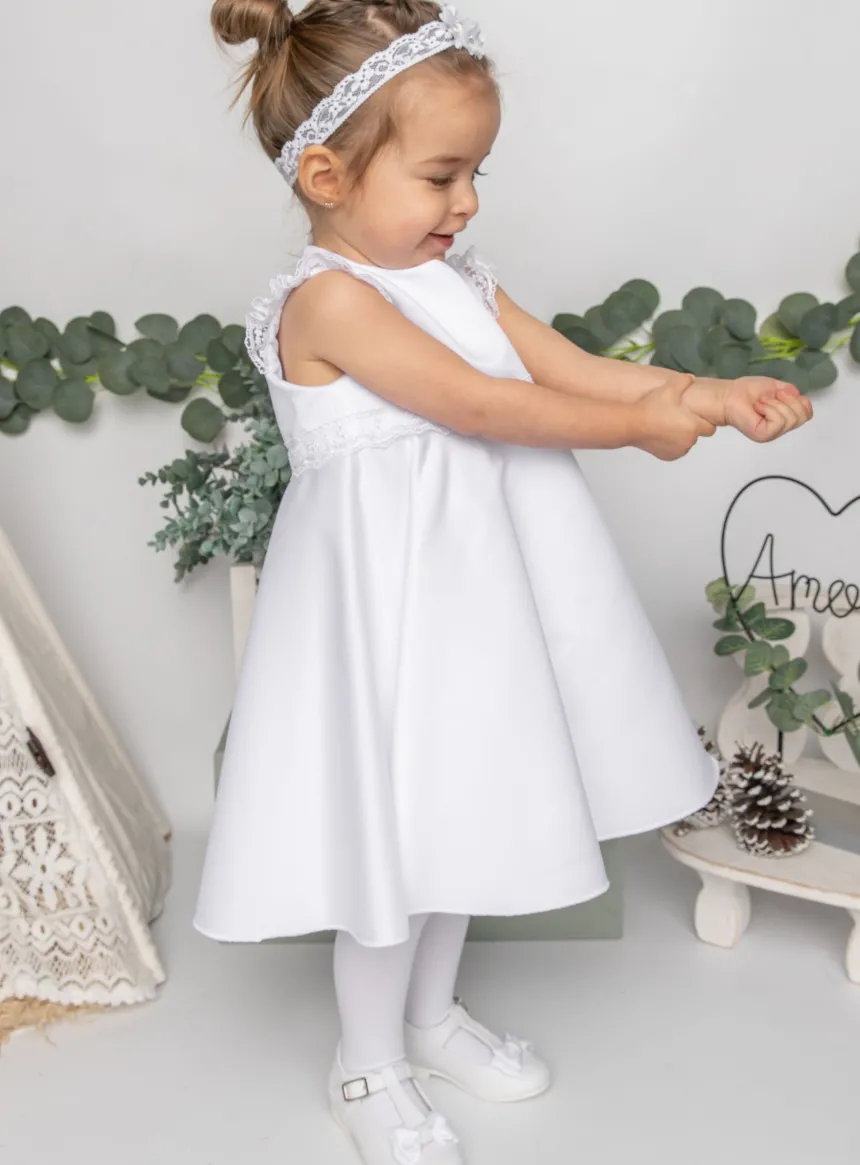 Robe de baptême Célestine Blanc