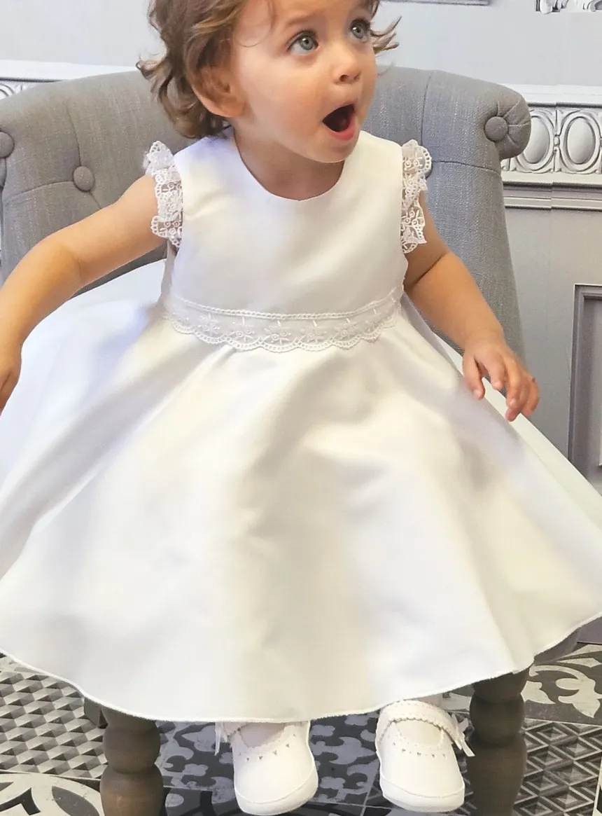 Robe de baptême Célestine Blanc