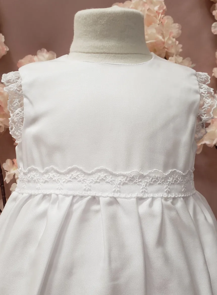 Robe de baptême courte blanche Léa
