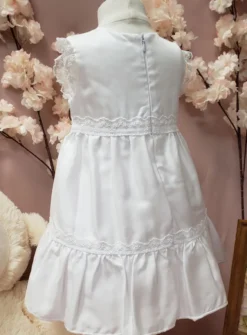 Robe de baptême courte blanche Léa