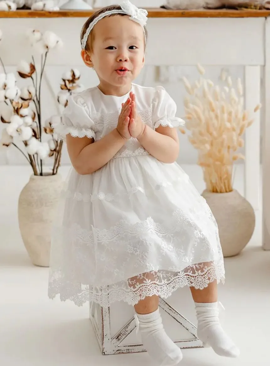 Robe de baptême dentelle