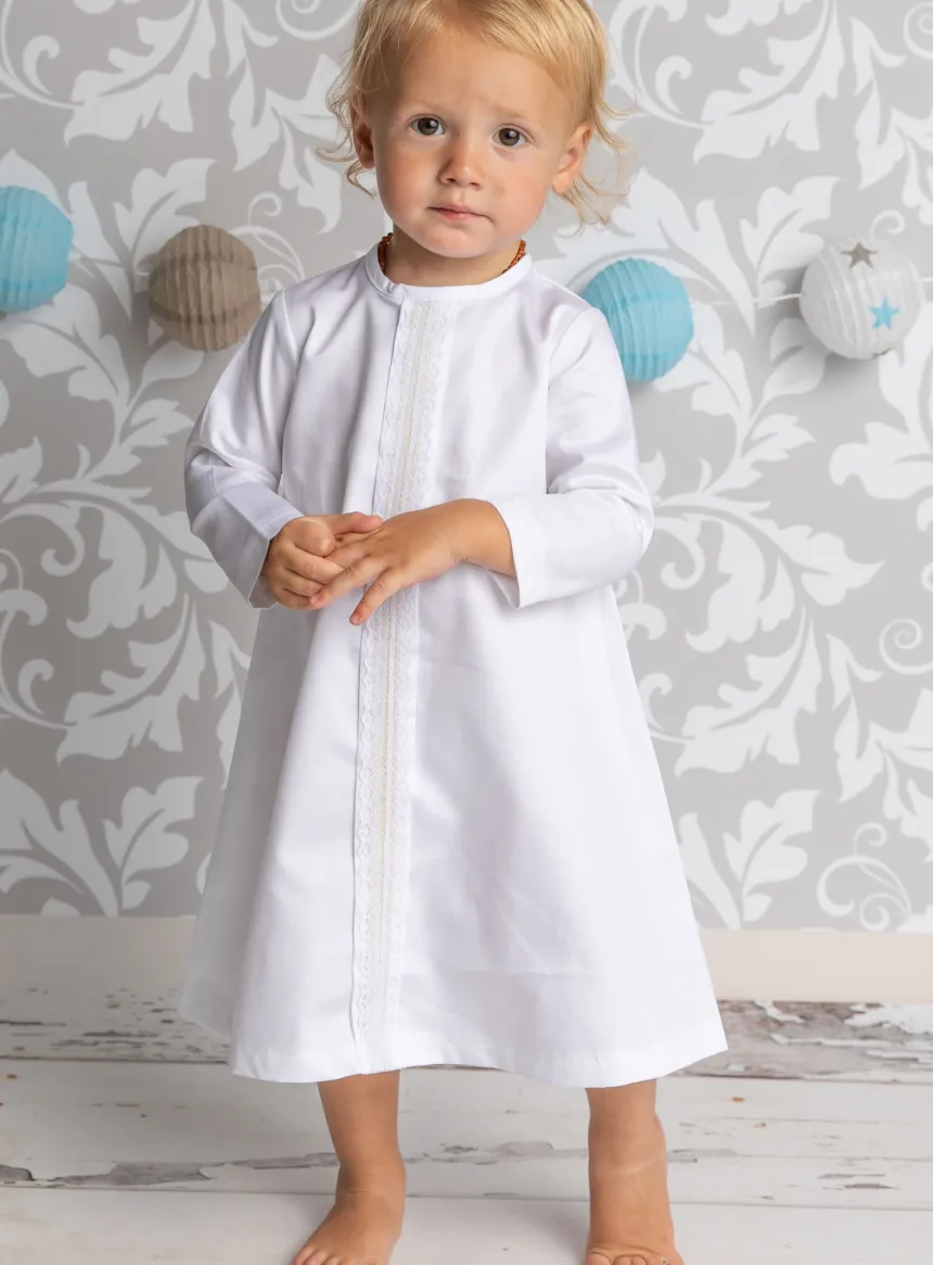 Robe de baptême garçon manches longues Joseph