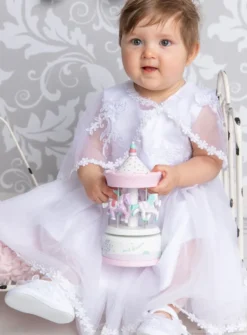 Robe de baptême Lisa + cape + bonnet