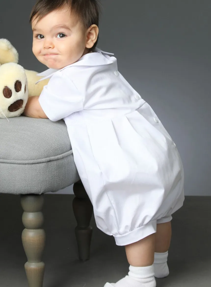 Robe de baptême longue barboteuse + jupe