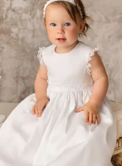 Robe de baptême longue traditionnelle Léa