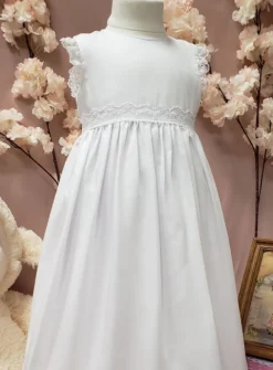 Robe de baptême longue traditionnelle Léa