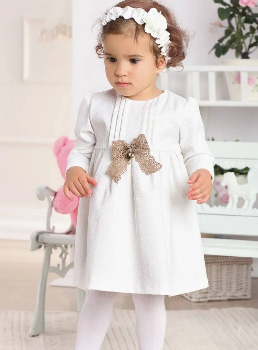 Robe de cérémonie bébé Mathide + boléro + bonnet