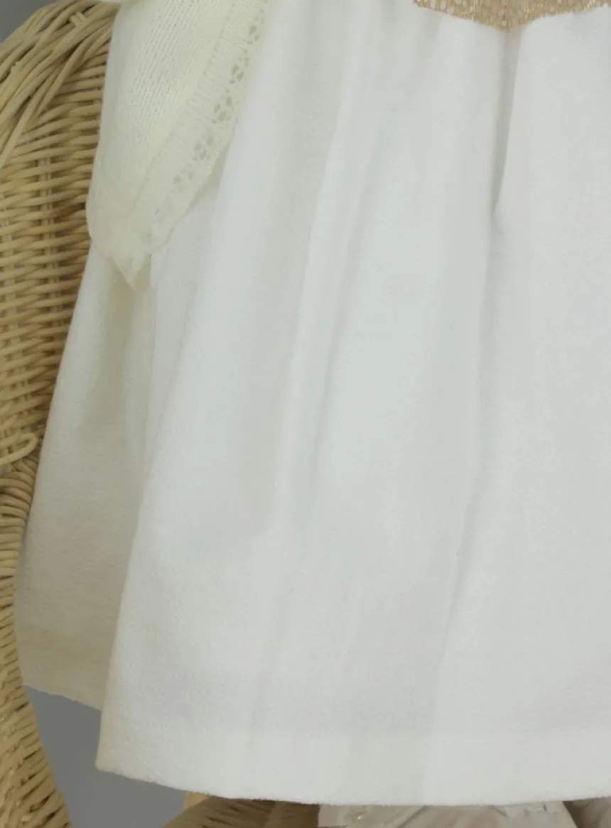 Robe de cérémonie bébé Mathide + boléro + bonnet