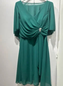Robe de cérémonie femme grande taille en mousseline