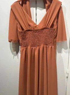 Robe de cérémonie femme grande taille en mousseline