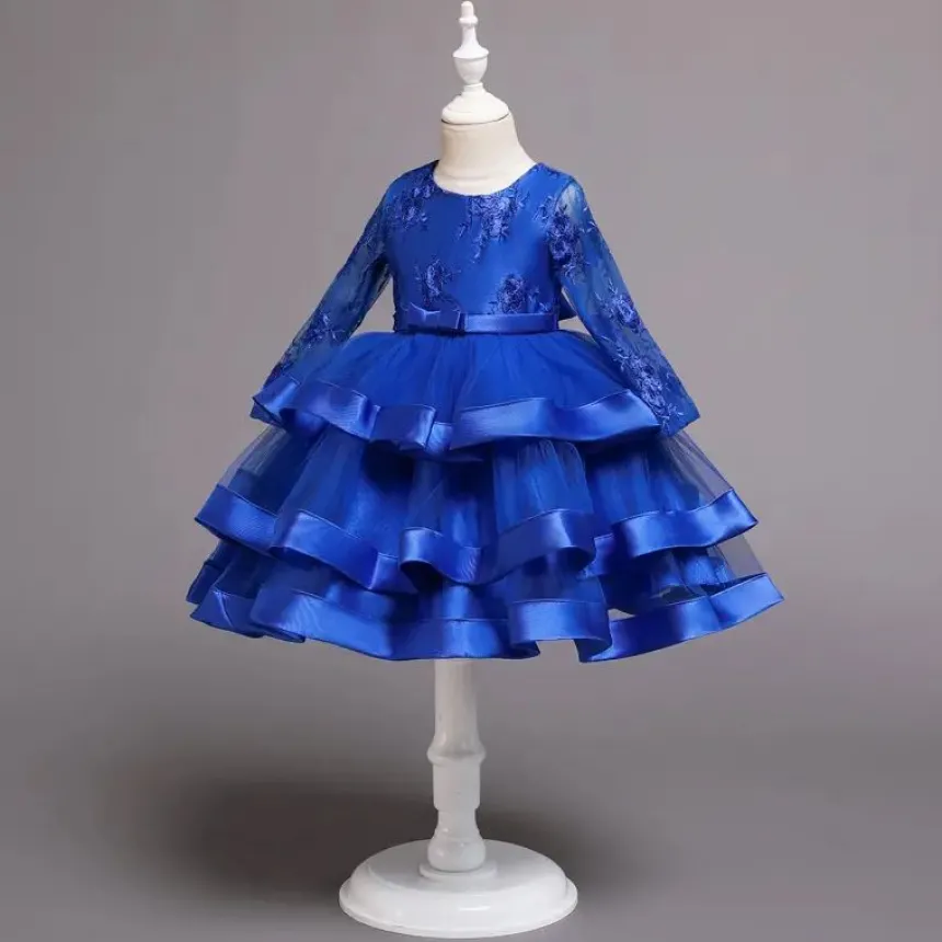Robe de cérémonie fille manches longues Diane